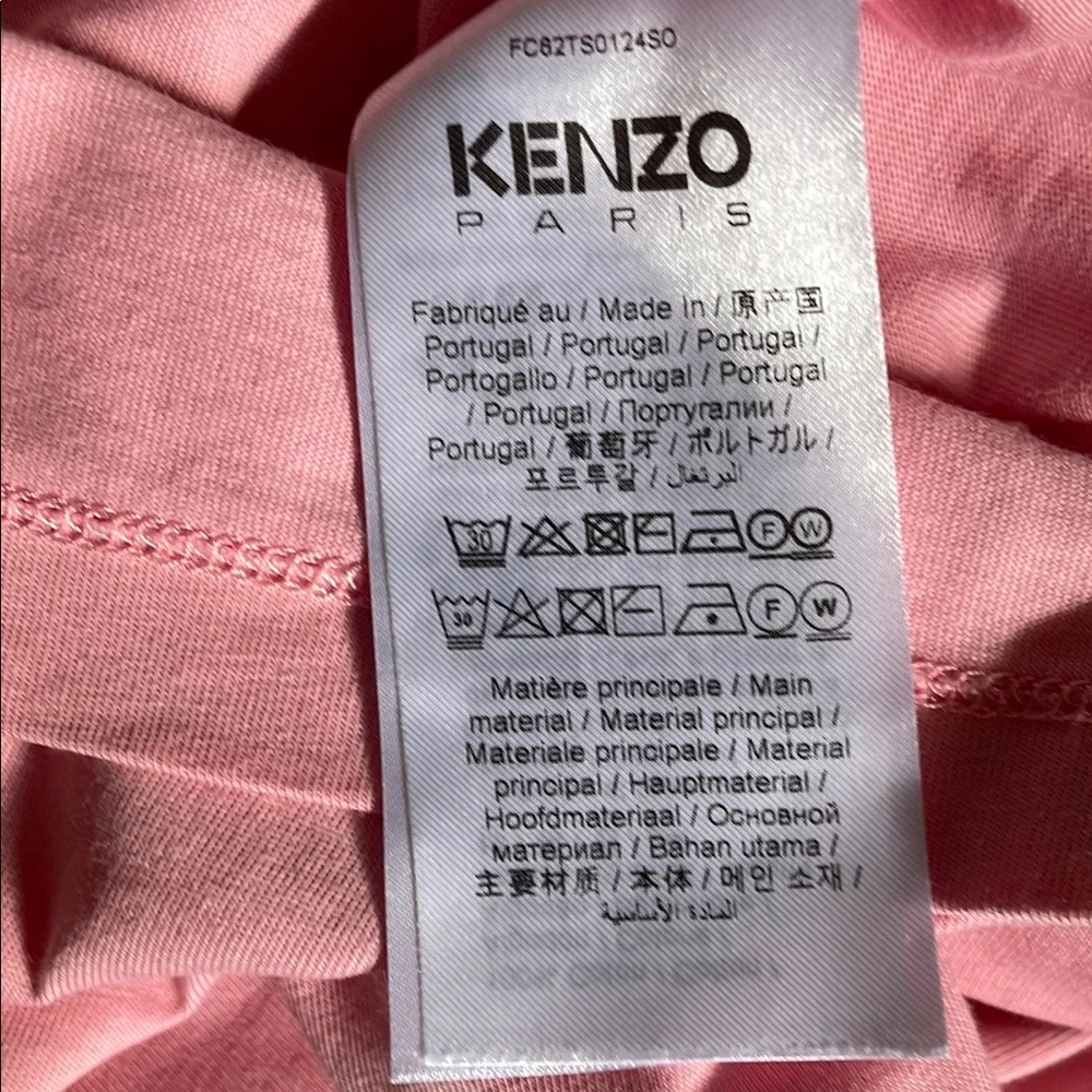 Kenzo Paris Pink Women's Flower Emblem T-Shirt - Picture 7 of 10